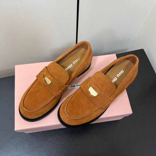 PENNY LOAFERS IN BRONZE BROWN SUEDE
