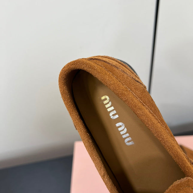 PENNY LOAFERS IN BRONZE BROWN SUEDE