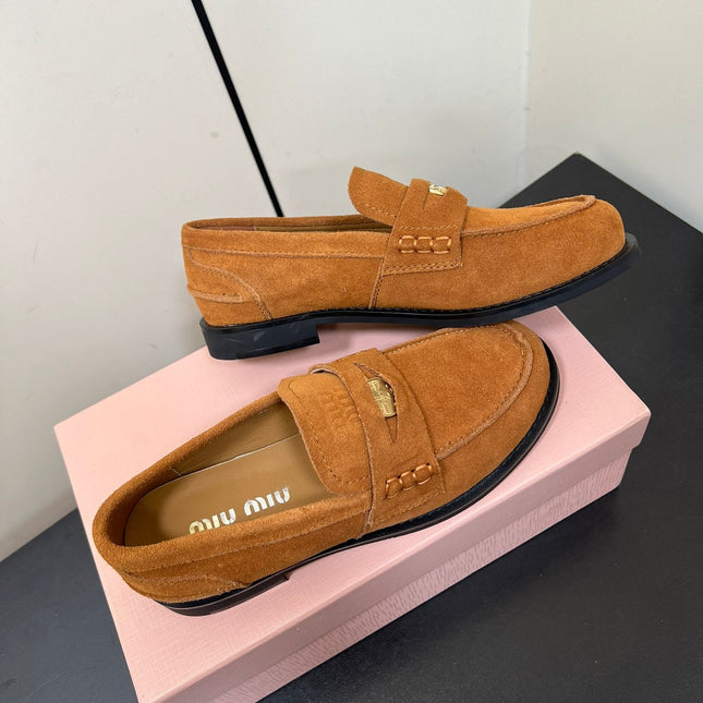 PENNY LOAFERS IN BRONZE BROWN SUEDE