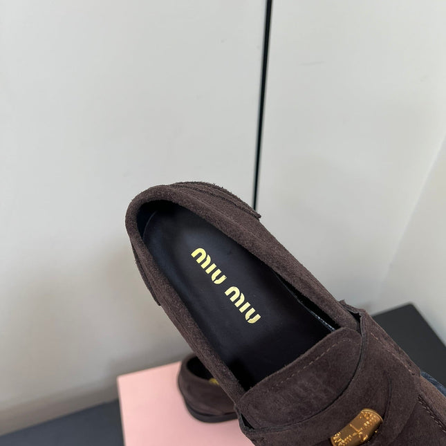 PENNY LOAFERS IN CHOCOLATE SUEDE