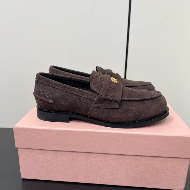 PENNY LOAFERS IN CHOCOLATE SUEDE