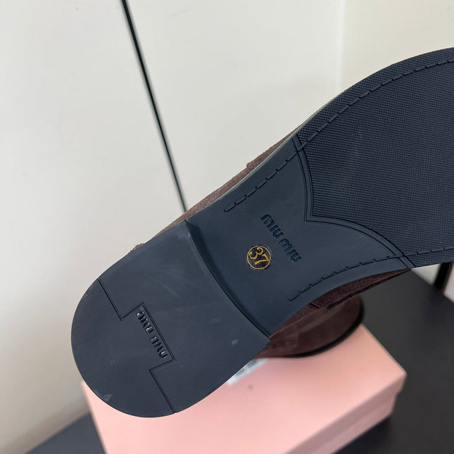 PENNY LOAFERS IN CHOCOLATE SUEDE