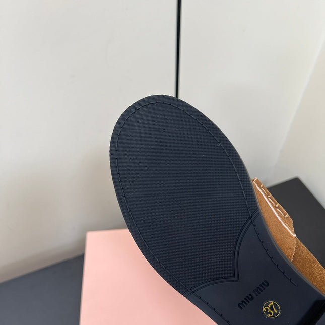 PENNY LOAFERS IN TAWNY BROWN SUEDE