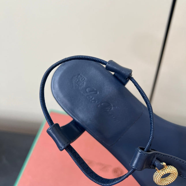 LP MINDIL SANDAL IN COBALT BLUE LAMBSKIN