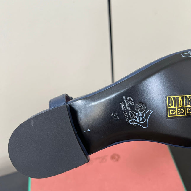 LP MINDIL SANDAL IN COBALT BLUE LAMBSKIN