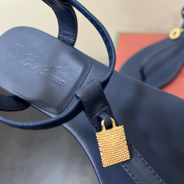 LP MINDIL SANDAL IN COBALT BLUE LAMBSKIN