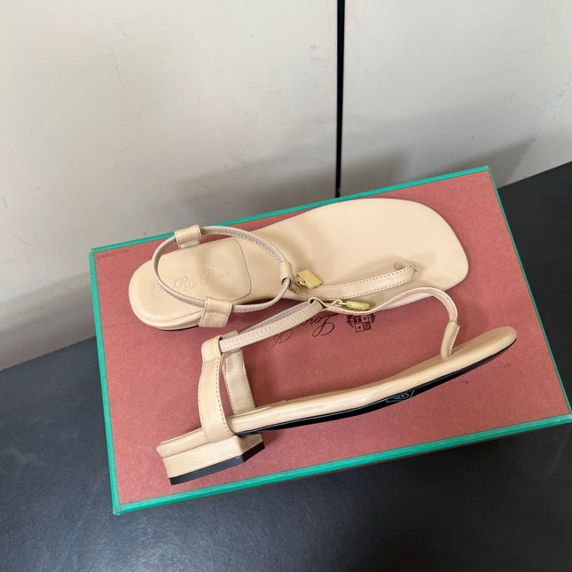 LP MINDIL SANDAL IN BEIGE LAMBSKIN