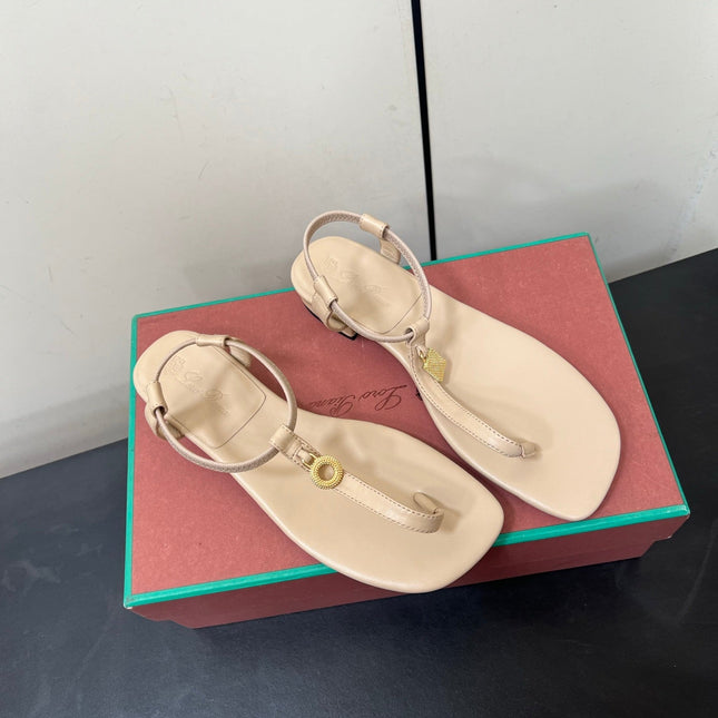 LP MINDIL SANDAL IN BEIGE LAMBSKIN