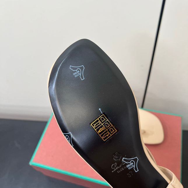 LP MINDIL SANDAL IN BEIGE LAMBSKIN