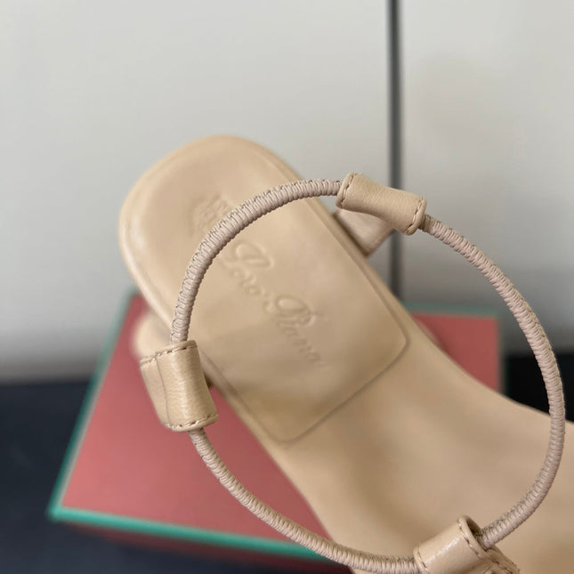 LP MINDIL SANDAL IN BEIGE LAMBSKIN