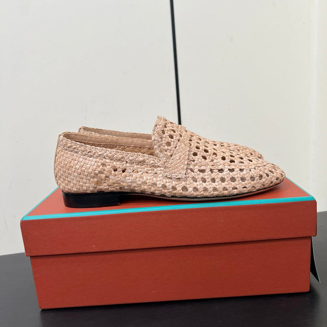 LP LOAFERS 25S IN BEIGE LAMBSKIN