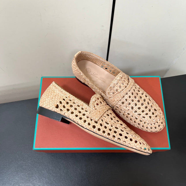 LP LOAFERS 25S IN BEIGE LAMBSKIN