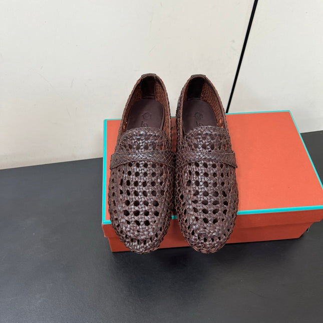 LP LOAFERS 25S IN DARK BROWN LAMBSKIN