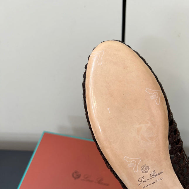 LP LOAFERS 25S IN DARK BROWN LAMBSKIN