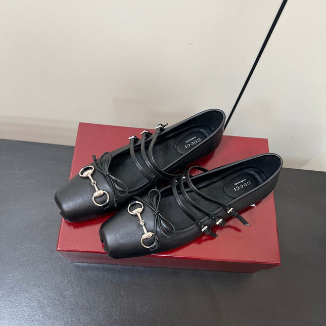 GG MARY JANE 25S IN BLACK LAMBSKIN WITH SILVER HARDWARE