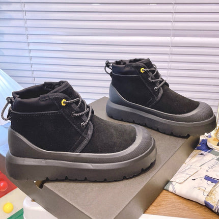 GENDER NEUMEL HIGH WEATHER HYBRID IN BLACK SUEDE AND CALFSKIN