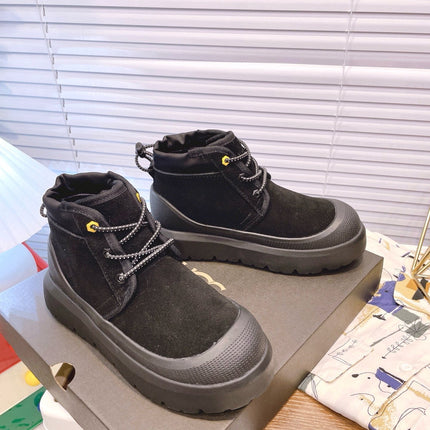 GENDER NEUMEL HIGH WEATHER HYBRID IN BLACK SUEDE AND CALFSKIN