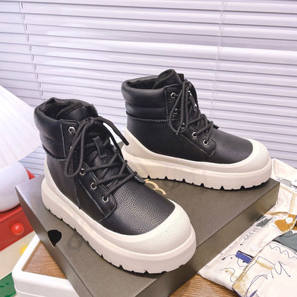 GENDER NEUMEL HIGH WEATHER HYBRID IN BLACK MIX WHITE PEPPER CALFSKIN