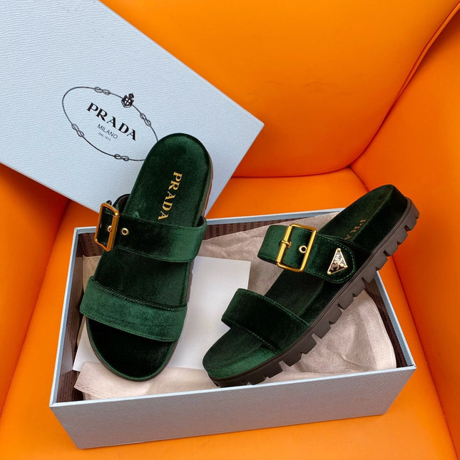 Pra Slides 10 Velvet Laurel Green
