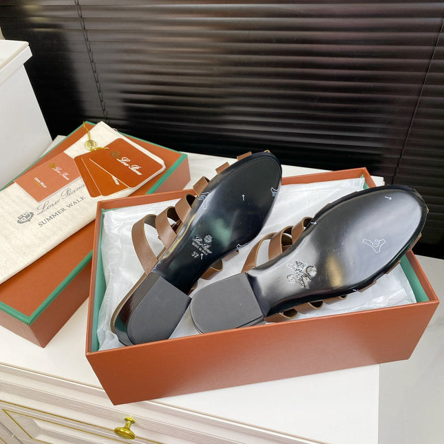 LP KAEDE SANDALS CHOCOLATE CALFSKIN