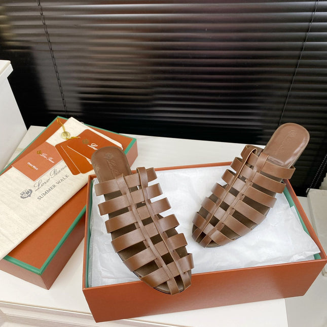 LP KAEDE SANDALS CHOCOLATE CALFSKIN