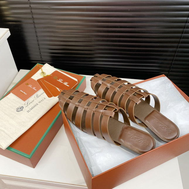 LP KAEDE SANDALS CHOCOLATE CALFSKIN
