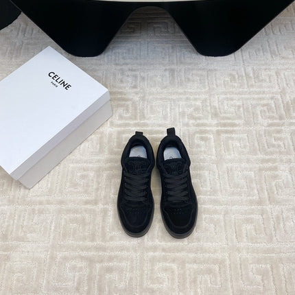 TRAINER SNEAKER IN BLACK SUEDE