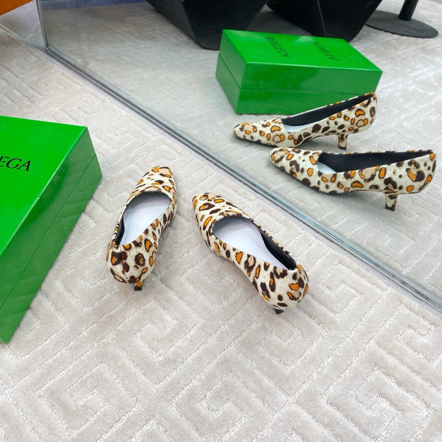BOOGIE JAGUAR-PRINTED CALF HAIR PUMPS 45 MM LEOPARD PATTERN