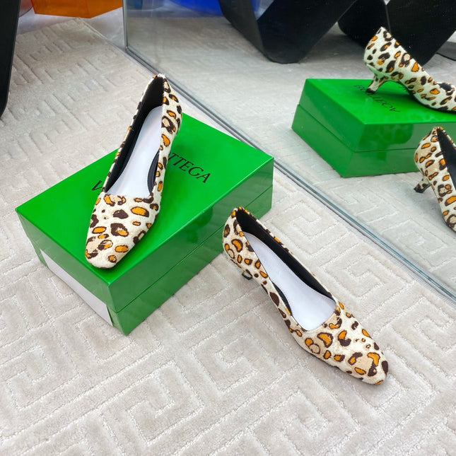 BOOGIE JAGUAR-PRINTED CALF HAIR PUMPS 45 MM LEOPARD PATTERN