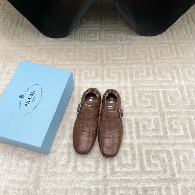 TASSEL LOAFERS IN RUSSET BROWN LAMBSKIN