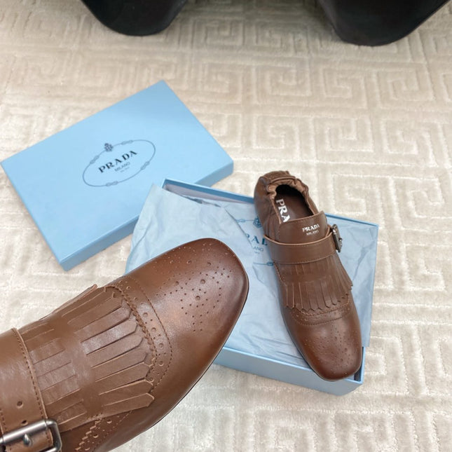 TASSEL LOAFERS IN RUSSET BROWN LAMBSKIN