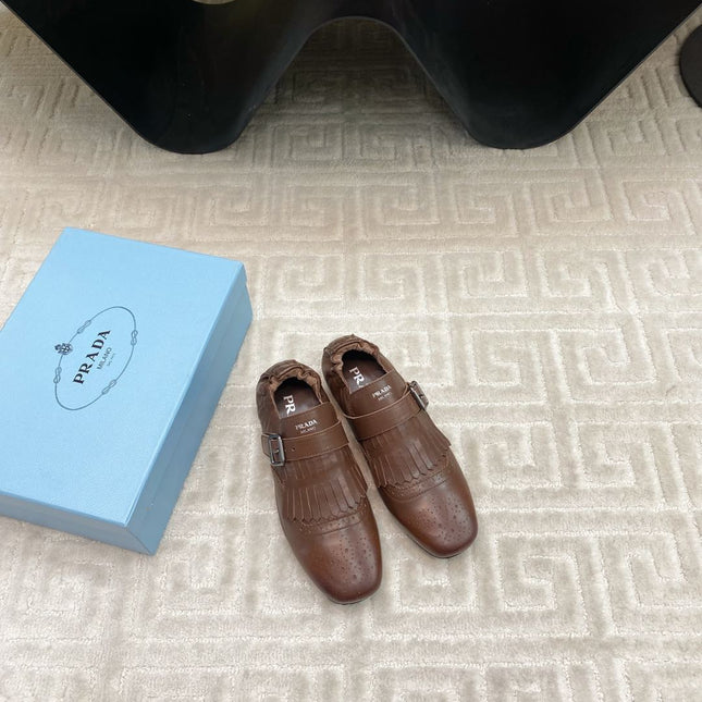 TASSEL LOAFERS IN RUSSET BROWN LAMBSKIN