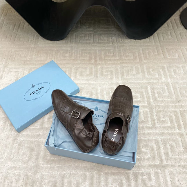 TASSEL LOAFERS IN WALNUT BROWN LAMBSKIN