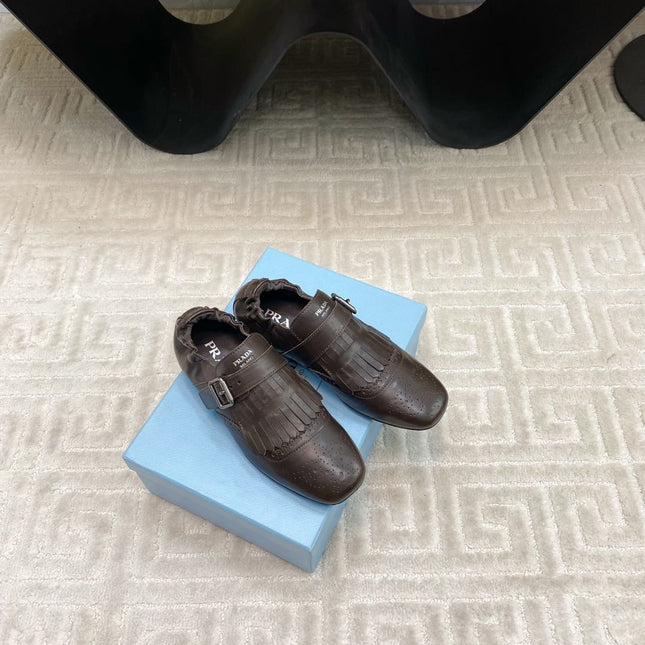 TASSEL LOAFERS IN WALNUT BROWN LAMBSKIN