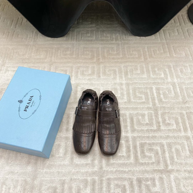 TASSEL LOAFERS IN WALNUT BROWN LAMBSKIN