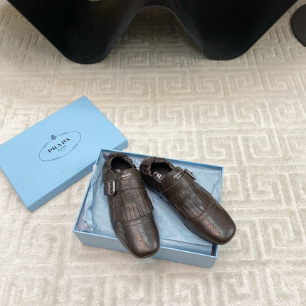 TASSEL LOAFERS IN WALNUT BROWN LAMBSKIN