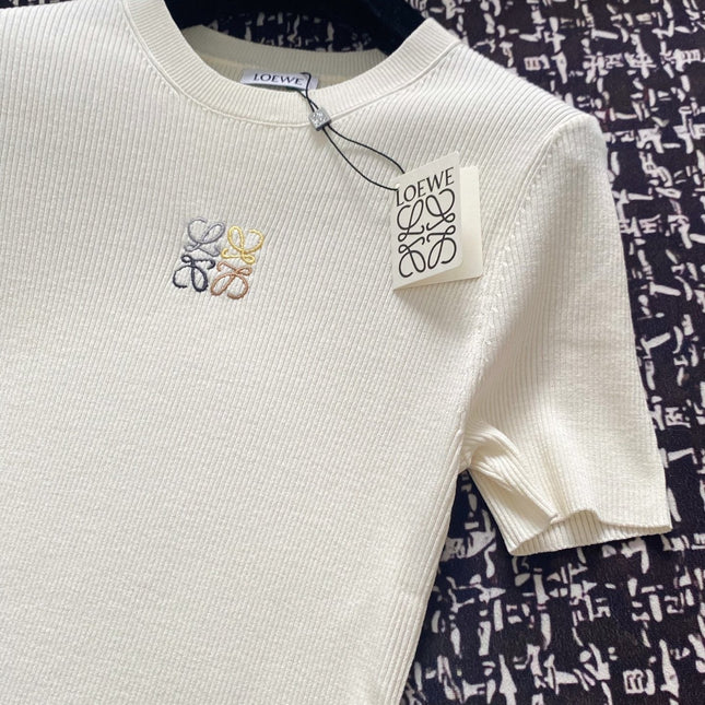 Loewe 25 Slim Sleeved T-Shirt Tencel