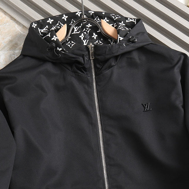 LV DOUBLE-SIDED JACKET BLACK 239003