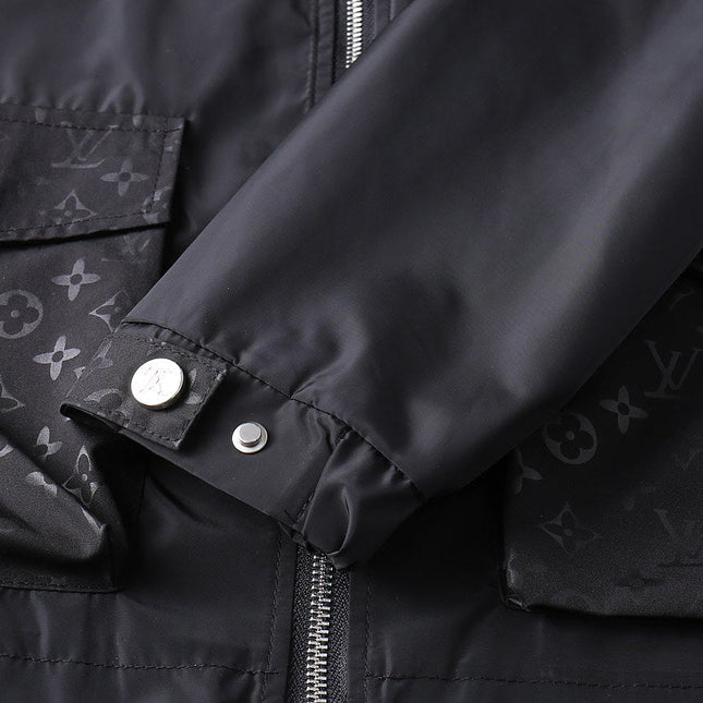 LV BLACK HOODED JACKET 238990