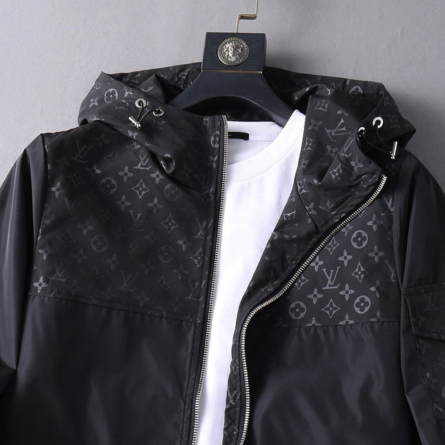 LV BLACK HOODED JACKET 238990