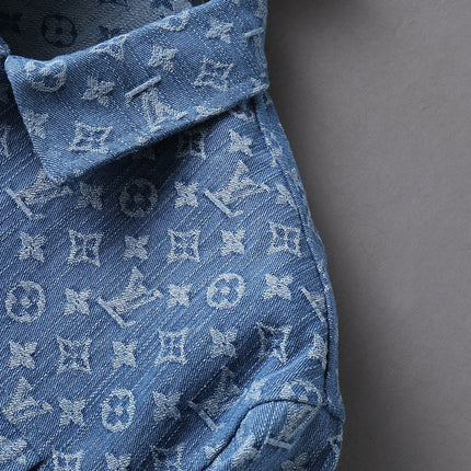 LV DENIM SHIRT JACKET BLUE MONOGRAM 238991