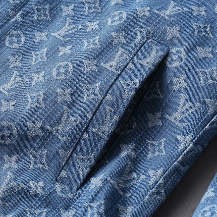 LV DENIM SHIRT JACKET BLUE MONOGRAM 238991