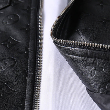 LV SHIRT JACKET IN BLACK MONOGRAM EMBOSSED CALFSKIN 238993