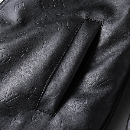 LV SHIRT JACKET IN BLACK MONOGRAM EMBOSSED CALFSKIN 238993