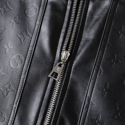 LV BLACK LAMBSKIN SHIRT JACKET 238998