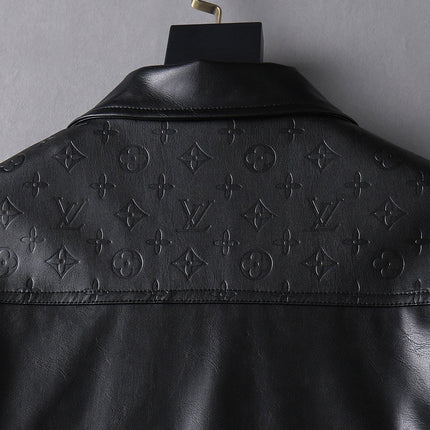 LV BLACK LAMBSKIN SHIRT JACKET 238998