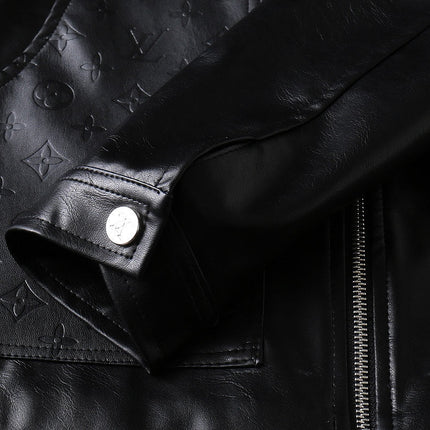 LV BLACK LAMBSKIN SHIRT JACKET 238998