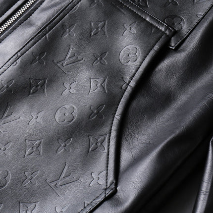 LV BLACK LAMBSKIN SHIRT JACKET 238998