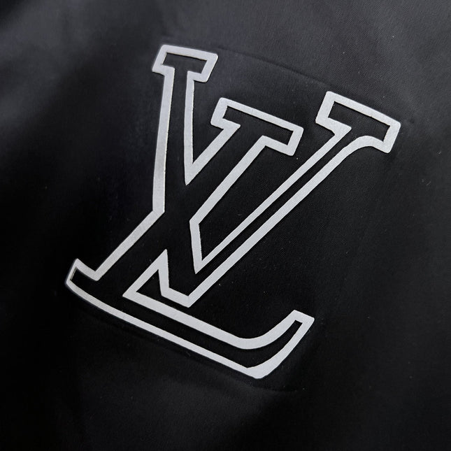 LV DOUBLE-SIDED JACKET BLACK AND BROWN 239023
