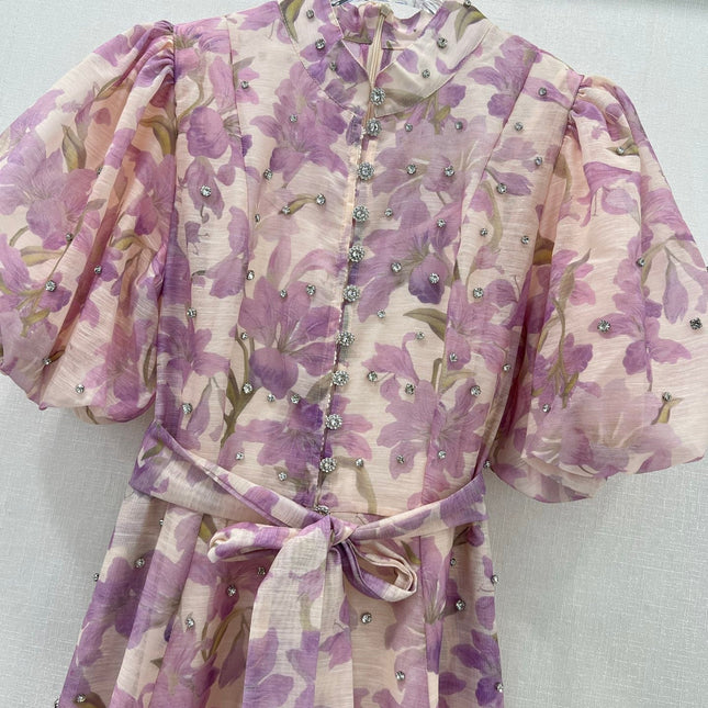 Zimmermann 25 Lyrical Printed Silk Midi Dress